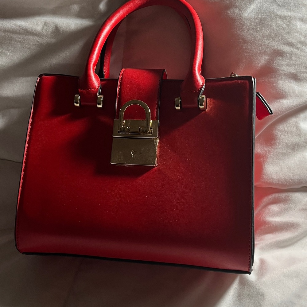 Elegant Red Handbag.